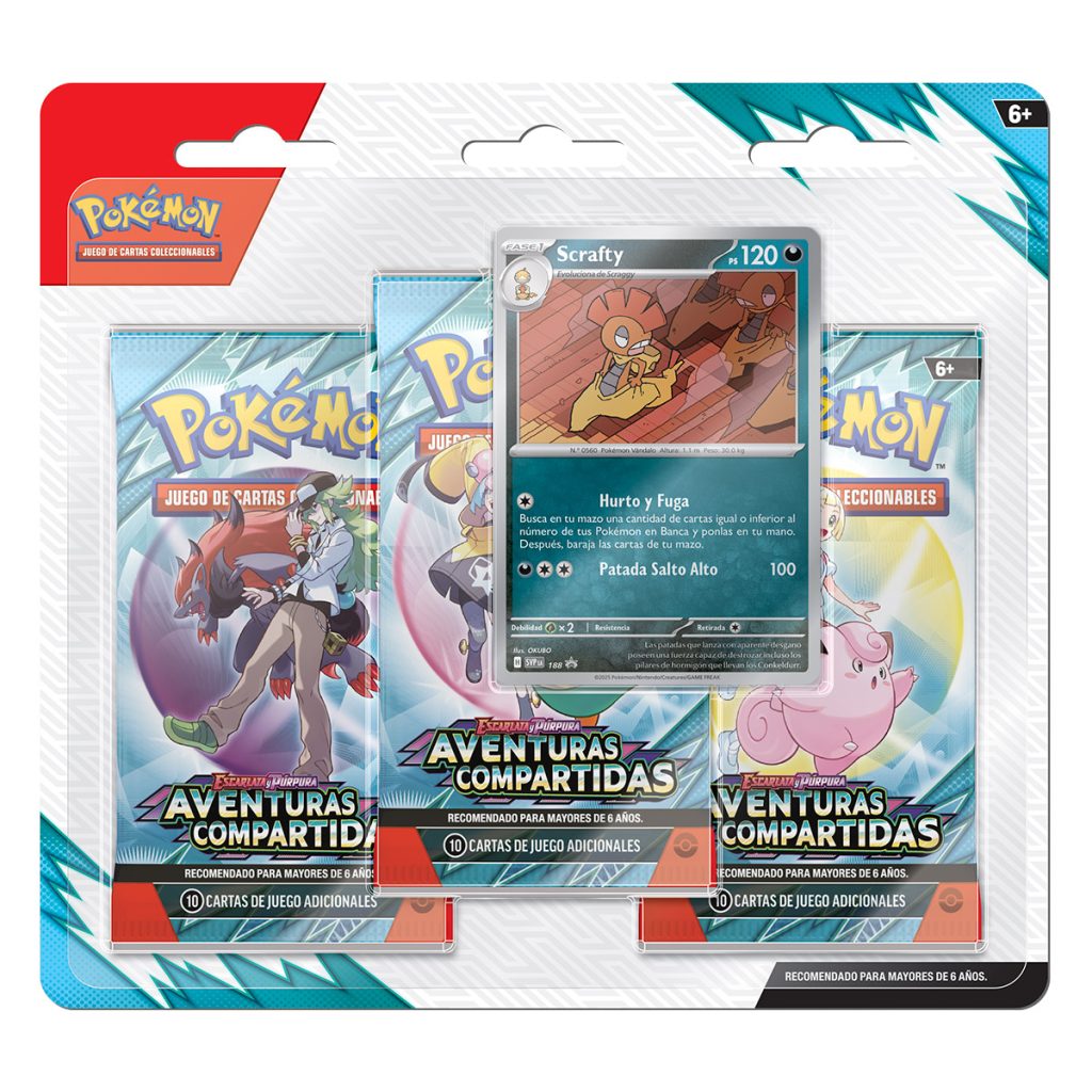 CARTAS DE POKEMON TCG SCARLET VIOLET JOURNEY TOGETHER 3 PACK BLISTER