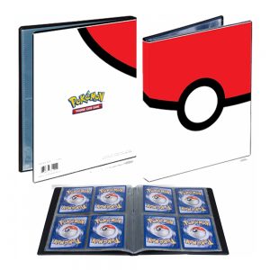 PORTAFOLIO DE 4 BOLSILLOS PARA CARTAS DE POKEMON - POKE BALL