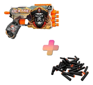 Pistola Lanza Dardos 12 Dardos Deathe + Dardos de regalo