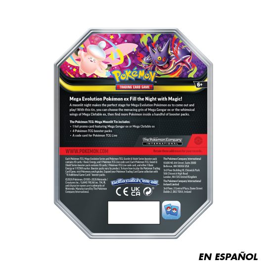 Pokémon TCG Mega Moonlit Tin - XtremePlay Perú